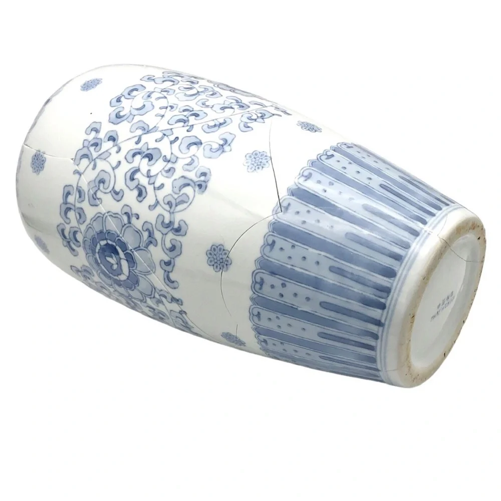 Kintsugi Vase 15” Chinese Porcelain Gold Crack Art Growth Anniversary Gift - Picture 8 of 12